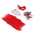 20 Sets Christmas Decoration Star Keychain Exquisite Christmas Tree Decoration Pendant Gifts for Party Home Red