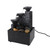 Tabletop Fountain Circulating Water Decorative USB Desk Waterfall Fountain with LED Light Stones for Living Room Office Ink Black
