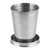 Stainless Steel Collapsible Cup Portable Travel Retractable Folding Cup Camp with Keychain for Outdoor BBQ