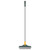 Floor Brush Two Sided Plastic Floor Brush Scrubber for Bathroom Tile Floors Garage Yellow Green