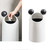 Trash Can Inclined Opening Large Capacity Modern Look Thickened Garbage Bin for Kitchen Bathroom Office Living Room White
