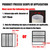 Universal Pipe Baffle Plastic Window Kit Plate Exhaust Fume Pipe Baffle
