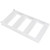 Slim Storage Cart Narrow Space Organizer Slide Out Shelving Rack for Bathroom KitchenWhite 4 Tier