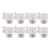8PCS L Shaped LED Light Strip Connectors 4 Pin 10mm Transparent Gapless Solderless COB LED Adapter Connectors