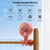 Portable Handeld Mini Fan  Stroller Fan Flexible Octopus Tripod Clip on Fan with 3 Speeds Adjustable USB Charging for Desk Crib Car Seat Bike Treadmill