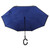 Inverted Reverse Upside Down Umbrella with C Shaped Handle Anti UV Waterproof Windproof Rain Umbrella for Women Men Royalblue