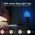 Flying Insect Trap Indoor Plug-in Bug Catcher Zapper Light with 2pcs Sticky Pads Purple Night Light Mosquito Trap Fly Catcher for Home Office House Kitchen Captures Houseflies / Fruit Flies / Gnats