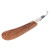 Steel Hoof Knife with Wooden Handle Pointed Cattle Livestock Hand Hoof Trimming Tool for FarmLeft Hand