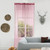 Sheer Window Curtain Bedroom Balcony Drape Curtain Window Treatment (Wine Red)