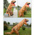 Decdeal Funny Adult Inflatable Dinosaur Trex Costume Suit Air Fan Operated Blow Up Halloween Cosplay Fancy Dress Animal Costume Jumpsuit