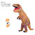 Decdeal Funny Adult Inflatable Dinosaur Trex Costume Suit Air Fan Operated Blow Up Halloween Cosplay Fancy Dress Animal Costume Jumpsuit