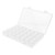 28 Slots Clear Plastic Storage Box Portable Detachable Organizer Box for Small Items Earrings Necklaces MedicinesTransparent Color