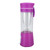 Portable Blender ABS 380ml Rechargeable Mini Juicer Cup Handheld Fruit Machine with 6 Stainless Steel Blades for Office Gym Travel Purple
