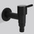 Household Stainless Steel Black Quick Single Cold Faucet Washing Machine Water Tap G1/2in Male ThreadBlack Short Washing Machine Tap G1/2in Male Thread