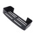 Wall Mount Bathroom Shelf Shower Bath Rack Single Layer Space Aluminum Bathroom Floating Wall Shelves with Hooks Black