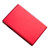 Women Slim Cigarette Case Aluminum Alloy Cigarette Protection Holder Box for 20 Packs Capacity Red