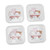 4pcs Fruit Snack Plate Multifunctional Dessert Dishes for Home School Restaurant Storage Tray Spit Bone Tray Lovers