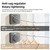 Hidden Retractable Clothesline Outdoor Indoor 13.78 Feet Heavy Duty Steel Wall Mount Drying Rack Clothes Line Laundry Line Portable No Drilling Travel Clothesline Rope with Secure Lock System
