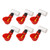 10PCS Chicken Waterer Cup Red Automatic Water Feeder Easy Install Hygienic Versatile Chicken Drinker for Duck Goose