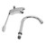 Foot Pedal Control Valve Faucet Stainless Steel Kitchen Sink Water Tap Vertical Basin Switch Faucet