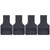4Pcs Wheel Stoppers U Shaped Wheels Caster Cups Accessory for Sofas Beds Chairs Furnitures Black