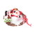 Christmas Door Wreath PVC Christmas Garland Ornament No Assembly Required Do Not Fade Easy to Clean Christmas Window WreathsSanta Claus