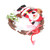 Christmas Door Wreath PVC Christmas Garland Ornament No Assembly Required Do Not Fade Easy to Clean Christmas Window WreathsSanta Claus