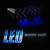 USB Chargeable LED Light Glasses Smart Glasses Fashionable Luminous Eyeglasses Glowing Glasses for Daily Decoration Bar Club KTV Party Costumes Blue