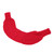 U Shaped Neck Hot Water Bag Double Knitted Insulation Rubber Warm Hot Water Bottle Red Cover