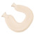 U Shaped Neck Hot Water Bag Double Knitted Insulation Rubber Warm Hot Water Bottle Red Cover