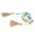 Wood Bead String with Tassels Rustic Easter Beads Garland Home Wall Decoration Craft