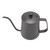 Long Narrow Coffee Kettle Black Stainless Steel Rustproof Small Pour Over Kettle with Lid for Home 350ml
