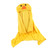 Kids Hooded Blanket Wearable Blanket Soft Cozy Coral Velvet Animal Shaped Cloak for Baby Children Yellow Chicken