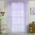Sheer Window Rod Pocket Curtain Bedroom Balcony Drape Curtain Window Treatment(Purple)