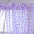 Sheer Window Rod Pocket Curtain Bedroom Balcony Drape Curtain Window Treatment(Purple)