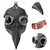 Halloween Cosplay Beak Masks Props Bird Mouth Party Costume Face Cover Decoration Toy(BlackSilver )