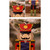 Christmas Tree Nutcracker Pendant Christmas Wood Walnut Soldier Hanging Decoration for Xmas Party Wall Fireplace Window