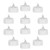 12Pcs LED Warm White Candle Light Smart Timing Electronic Candle Lamp Builtin Button Battery