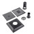 Shower Floor Drain with Removable Cover Grille SUS304 Stainless Steel Bathroom Supply 12x12cm