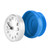 Waterproof Suction Wall Window Mirror Bath Shower Clock Bathroom Accessories Blue