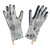 A Pair of Woman Long Anti slip Waterproof Puncture proof Glove Gardening(Blue, L)