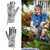 A Pair of Woman Long Anti slip Waterproof Puncture proof Glove Gardening(Blue, L)