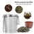 Stainless Steel Mesh Tea Infuser Metal Cup Strainer Foldable Filter With Lid