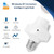 A C90-250V Wirelessly BT Connected Intelligent Light Bulbs E27 Base Socket Holder Supported Phones App Control/ Timing Times Delay Function/ Voice Control/ Sharing/ Replacement for Android&IOS System for Home Bedroom Living Room Cafe Shop Daily Use
