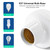 A C90-250V Wirelessly BT Connected Intelligent Light Bulbs E27 Base Socket Holder Supported Phones App Control/ Timing Times Delay Function/ Voice Control/ Sharing/ Replacement for Android&IOS System for Home Bedroom Living Room Cafe Shop Daily Use