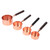 4pcs/Set Household Stainless Steel Rose Gold Measuring Spoon Set Kitchen Baking Tools