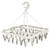 32 Clip Folding Hanger 360 Degree Rotation Household Laundry Clip Rack with Windproof Lock Drying Rack Beige C0P0Q