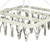 32 Clip Folding Hanger 360 Degree Rotation Household Laundry Clip Rack with Windproof Lock Drying Rack Beige C0P0Q
