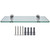 Bathroom Glass Shelf WallMounted Zinc Alloy Storage Rack Bathroom Accessory for Home