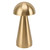 Mushroom Shape Table Lamp 3 Color Temperature LED Dimmable Cordless USB Rechargeable Modern Bedside Nightstand Lamp for Bedroom Living Room Gold
